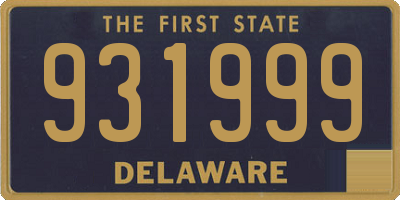 DE license plate 931999