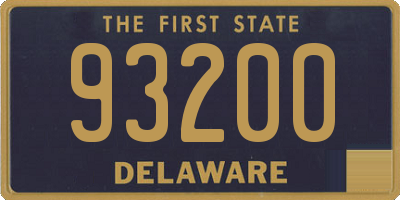 DE license plate 93200