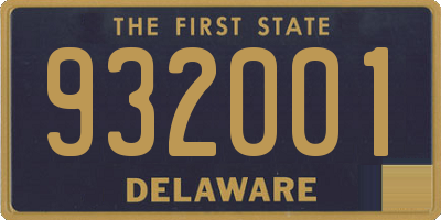 DE license plate 932001