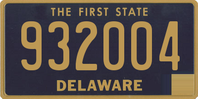 DE license plate 932004