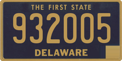 DE license plate 932005