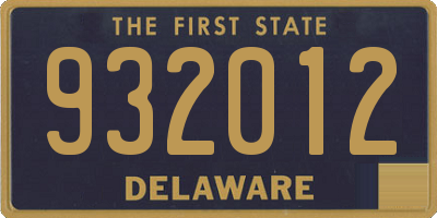 DE license plate 932012