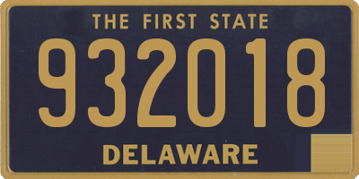 DE license plate 932018