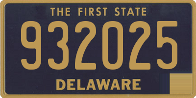 DE license plate 932025
