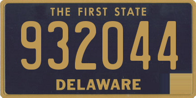 DE license plate 932044