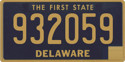 DE license plate 932059