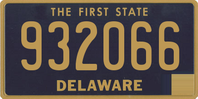 DE license plate 932066