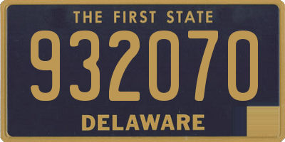 DE license plate 932070