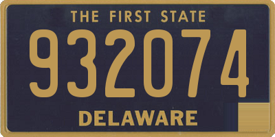 DE license plate 932074