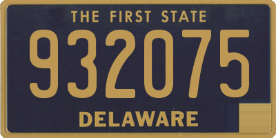 DE license plate 932075