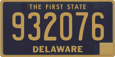 DE license plate 932076