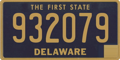 DE license plate 932079