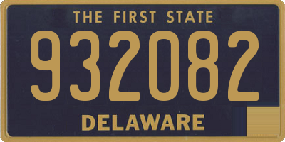 DE license plate 932082