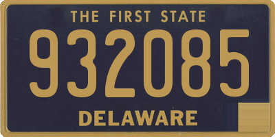 DE license plate 932085