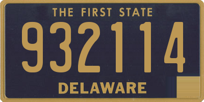 DE license plate 932114