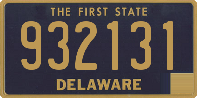 DE license plate 932131
