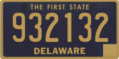 DE license plate 932132