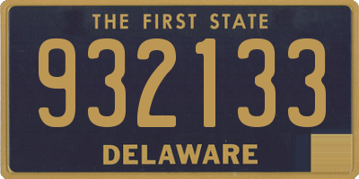 DE license plate 932133
