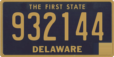 DE license plate 932144