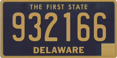 DE license plate 932166