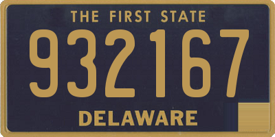 DE license plate 932167