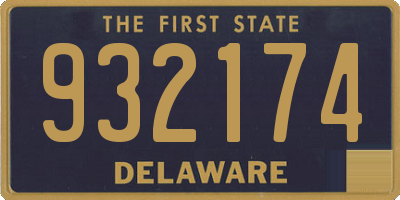 DE license plate 932174