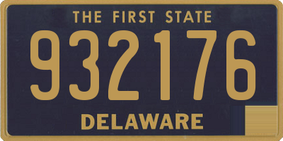 DE license plate 932176
