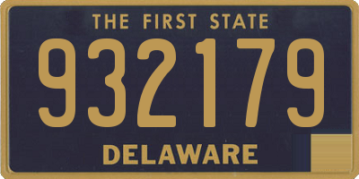 DE license plate 932179