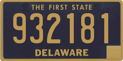 DE license plate 932181