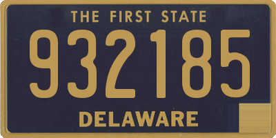 DE license plate 932185