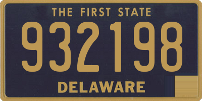 DE license plate 932198