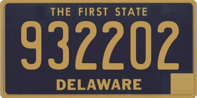 DE license plate 932202