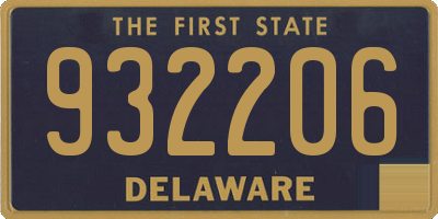 DE license plate 932206