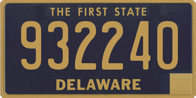 DE license plate 932240