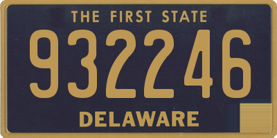 DE license plate 932246