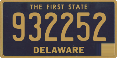 DE license plate 932252