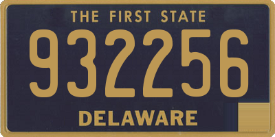 DE license plate 932256