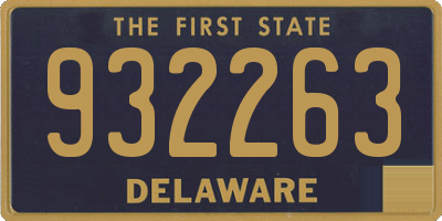 DE license plate 932263