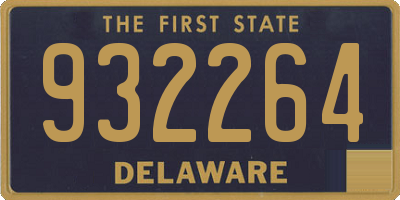 DE license plate 932264