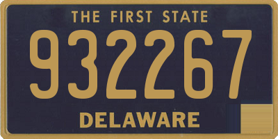 DE license plate 932267