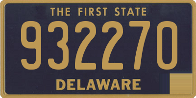 DE license plate 932270