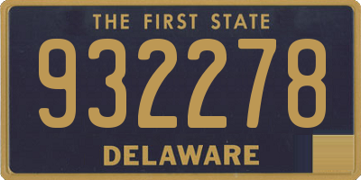 DE license plate 932278