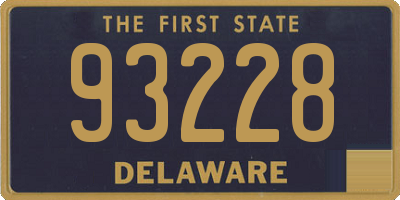 DE license plate 93228