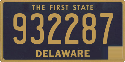 DE license plate 932287