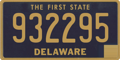 DE license plate 932295