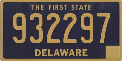DE license plate 932297