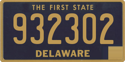 DE license plate 932302