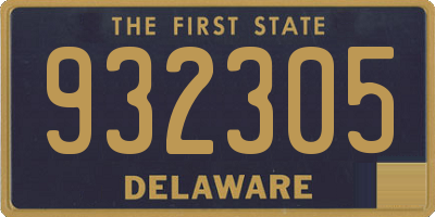 DE license plate 932305