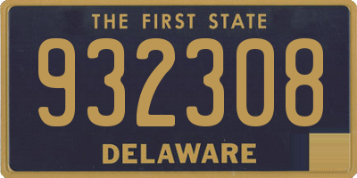 DE license plate 932308