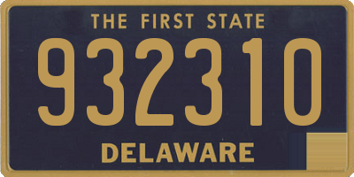 DE license plate 932310